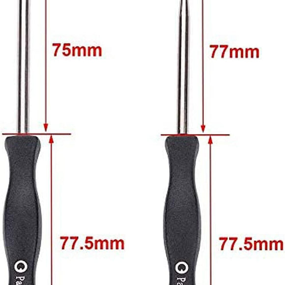 Biuhpa Set 12 Vergaser Tuning Werkzeugen/Tuning Schraubendreher für 2-Takt-Motor Keilverzahnung/Pac Man/D/Doppel-D-Spitze für Poulan Hus-qvarna STHIL ECHO Kettensägen Freischneider