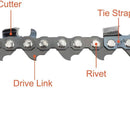 3/8 Pitch .058 84 DL Full Skip 24 inch Saw Chain For Husqvarna 55 65 66 455 455e 460 Rancher 372xp 576xp 262XP 362 362XP Echo Chainsaw-6