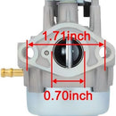 Hipa 16100-Z8B-901 BB76A A Auto Choke Carburetor for Honda GCV160 GCV160LAO S3B NH1 GCV160LA0 S3LB HRR2169VKA HRR216K9VKAA HRR216K10VKAA 7021P HU700F-3