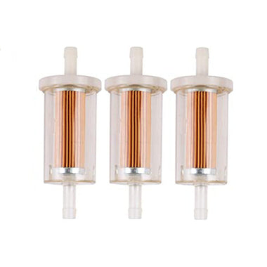 3-Pack Fuel Filter 1/4 695666 691035 for John Deer D105 D110 D120 D125 L105 L108 L111 L120 L118 LA120 LA130 LA125 LA115 LA105 MTD Troy Bilt Lawn Mower Tractor