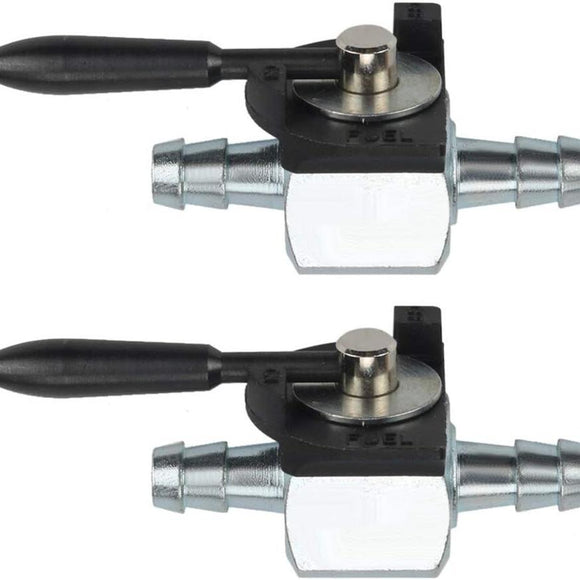 2-Pack 1/4 inch Heavy Duty Fuel Gas Shut-Off Valve Steel In-line Cut-Off ATV Lawn Mower for #Oregon 07-403 Scag 48568 Rotary 868