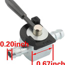 2-Pack 1/4 inch Heavy Duty Fuel Gas Shut-Off Valve Steel In-line Cut-Off ATV Lawn Mower for #Oregon 07-403 Scag 48568 Rotary 868-3