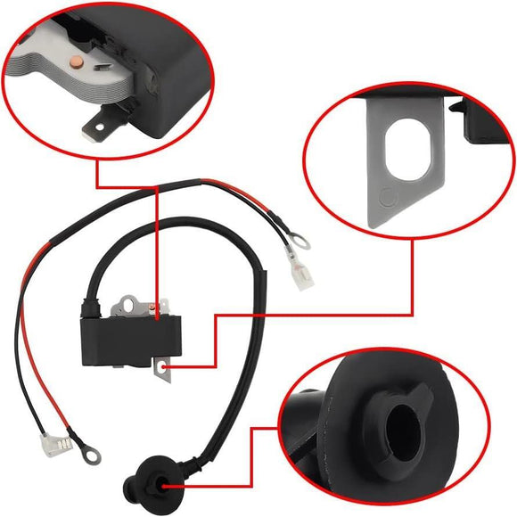 TS420 Ignition Coil with Wire for Stihl TS410 TS420 Cut Off Saw Replace 4238 400 1301 4238-400-1307
