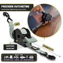 Retractable Ratchet Straps - 1" x 15 ft (1,760 lbs Break Strength) | Auto Self Retracting Cargo Tie Down Strap Set-25
