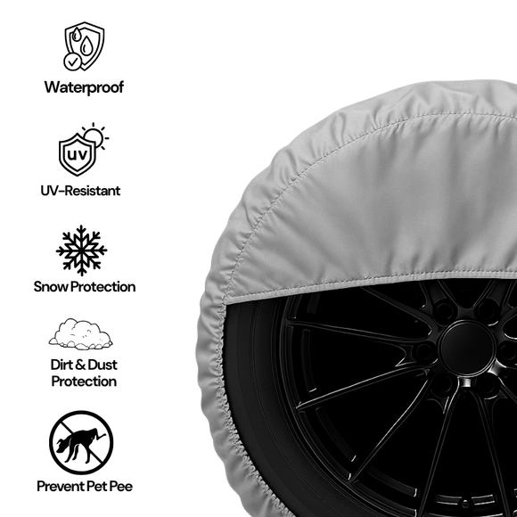 Deluxe tire/wheel covers fits tire 27.5"- 30.5" Dia. for RV's, Travel Trailers, Toy Haulers, 5th wheel trailers, Truck, Van, SUV (Set of 4)
