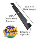 60" Mower High-Lift Blade (20-1/2" Long, 5/8" Hole) Hardened Steel-1
