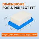 Hipa 5-Pack Air Filters For Echo PB-580T PB-500 PB-500H PB-500T PB-580H 50.8cc Leaf Blowers Replace A226000032 A226000031-4