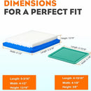 496116 Air Cleaner Filter Primer Base for BS Troy Bilt TB110 TB230 TB130 TB210 Lawn Mower # 795259 792040 691753 224815 491588S Air Filter-3