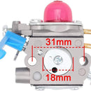 Hipa C1Q-W40A Carburetor Kit For Husqvarna 128LD 128LDX 128C 128L 128LX 128CD 28cc Trimmer Parts Replace 545081848 545130001-7