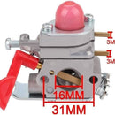 Hipa Carburetor Kit for Poulan/Husqvarna SM705 SM706 Craftsman 358791030 358791031 358791032 25cc Trimmer # C1U-W19-5