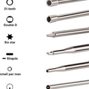 Biuhpa Set 12 Vergaser Tuning Werkzeugen/Tuning Schraubendreher für 2-Takt-Motor Keilverzahnung/Pac Man/D/Doppel-D-Spitze für Poulan Hus-qvarna STHIL ECHO Kettensägen Freischneider-2