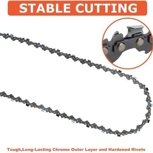 8 Inch Chain 3/8 LP .050 Gauge 33 DL for S33 Sun Joe SWJ800E SWJ802E SWJ806E Harbor Freight Portland 62896 68862 Remington Electric Pole Saw