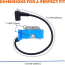 Hipa 537277401 Ignition Coil for Husqvarna 362XP 365 71 371EPA 570 570XP 575XP EPA CS2163 CS2165 CS2171 Chainsaw Replace 537162204 544047101 510115703-2