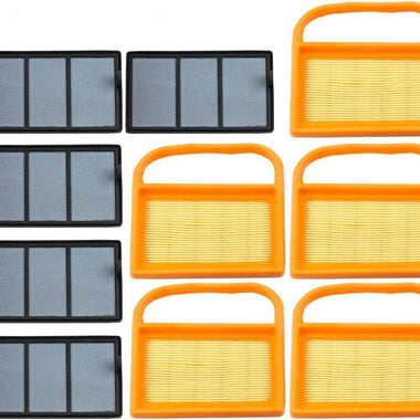 5-Pack Air Filter Set For Stihl TS410 TS420 TS480 TS500i Concrete Cut-Off Saws Replace 4238-141-0300 4238-140-1800 4238-140-4402 - 0
