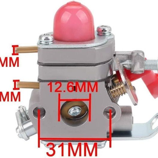 Hipa Carburetor Kit for Husqvarna Poulan PP258TP PP125 PP025 PP25E PP325 25cc Gas Trimmer / Pole Pruner # 530071811 C1U-W19