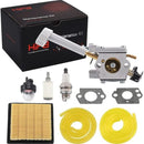 Carburetor Kit for Ryobi BP42 RY08420 RY08420A RY42BPEMC RY42WB Backpack Leaf Blower Replace 308054093 900777005 308054079-9