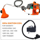 Ignition Coil For Husqvarna 128LDX 128C 128CD 28cc 125L 125E 124L Gas Weed Trimmer Brushcutter Replace 545046701 with Spark Plug-3