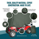 4 Passenger Golf Cart Storage Cover (4 Seater Long Roof 80") Green-5