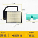 Oil Air Filter Kit for Kohler SV470 SV480 SV530 SV540 SV590 SV600 SV610 SV620 Courage Engine Mower Replace 52-050-02-S 20 083 02-S 20 083 06-S-3