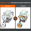 Hipa Carburetor Kit for Stihl FS 56 RC FS56 FS56RC FS56C HT56C KM56 FS50 HT56 KN56 KM56C Trimmer Replaces C1M-S267A 4144 120 0608-3