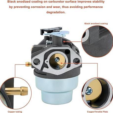 Hipa Carburetor Kit for Honda GCV160 GCV160A GCV160LA GCV160LE Engine HRT216 HRB216 HRR216 HRS216 HRZ216 Lawn Mower # 16100-Z0L-023 16100-ZM0-804