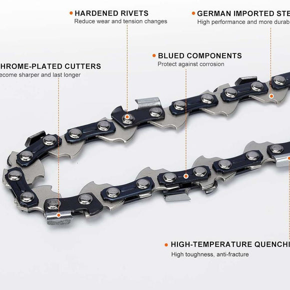 3/8 Pitch .058 84 DL Full Skip 24 inch Saw Chain For Husqvarna 55 65 66 455 455e 460 Rancher 372xp 576xp 262XP 362 362XP Echo Chainsaw