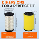 Hipa 33M677 Air Filter For John Deere LA125 D120 Briggs and Stratton 331877 33M777 31Q677 20-21HP Engine Lawn Mower Replace 793569 793685-5