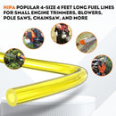 4 Sizes 4-Ft-Each Clear Fuel Line for 2-Stroke Small Engine Stihl Poulan Chainsaw Weedeater Trimmer Leaf Blower I.D.xO.D. 3/32 x 3/16 1/8 x 3/16 inch-4