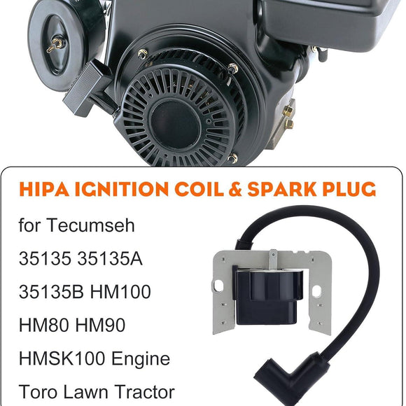 Hipa Solid State Ignition Coil Replace for Tecumseh 35135 35135A 35135B HMSK80 HMSK85 HMSK90 HMSK100 8hp 9hp 10hp Engine