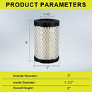 Air Filter for John Deere D100 D105 D110 D130 D140 D160 D170 D105 D120 Lawn Mower Replace GY21435 MIU13038 W AM125424 Oil Filter Tune Up Kit-3