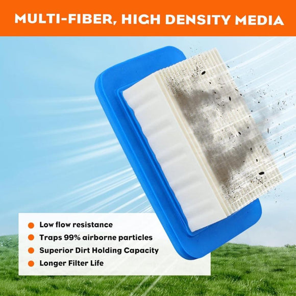 Hipa 5-Pack Air Filters For Echo PB-580T PB-500 PB-500H PB-500T PB-580H 50.8cc Leaf Blowers Replace A226000032 A226000031