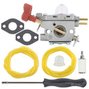 Hipa C1U-P27 Carburetor Kit For Troy Bilt TB35EC TB25SEC TB25CE TB25CH TB25SH TB25HT TB25PS TB27BC  25CC Craftman Trimmer # 753-06288 753-08984-1
