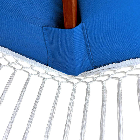 9ft 8 Ribs Replacement Umbrella Canopy w/ Tassels in Capri Blue (Canopy Only)
