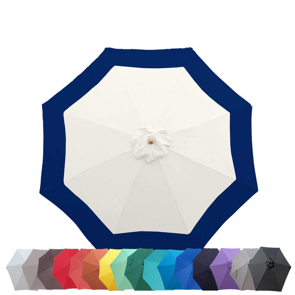 9ft Market Patio Umbrella 8 Rib Replacement Canopy Duet Navy