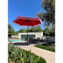 9ft 6 Ribs Replacement Umbrella Canopy w/ Tassels in Red (Canopy Only)-2