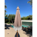 9ft 6 Ribs Replacement Umbrella Canopy w/ Tassels in Taupe (Canopy Only)-4