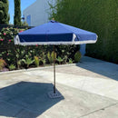 9ft 6 Ribs Replacement Umbrella Canopy w/Fringed Valance in Navy Olefin (Canopy Only)-12
