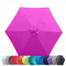 9ft Market Patio Umbrella 6 Rib Replacement Canopy Fuchsia-2