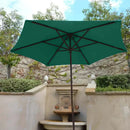 9ft Market Patio Umbrella 6 Rib Replacement Canopy Hunter Green-8