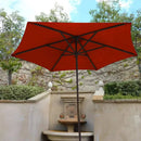 9ft Market Patio Umbrella 6 Rib Replacement Canopy Orange-7