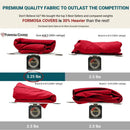 9ft Market Patio Umbrella 6 Rib Replacement Canopy Red-4