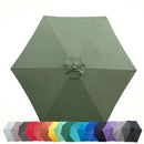 9ft Market Patio Umbrella 6 Rib Replacement Canopy Sage Green-10