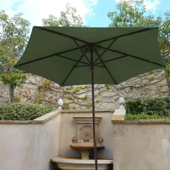 9ft Market Patio Umbrella 6 Rib Replacement Canopy Sage Green
