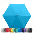 9ft Market Patio Umbrella 6 Rib Replacement Canopy Teal-2