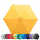 9ft Market Patio Umbrella 6 Rib Replacement Canopy Yellow Olefin-6