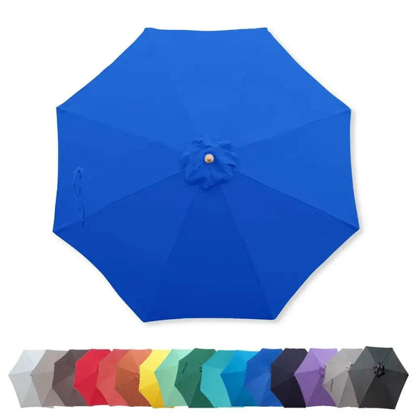 9ft Market Patio Umbrella 8 Rib Replacement Canopy Royal Blue