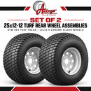 Antego 25x12-12 Turf Rear Wheel Assemblies, Set of 2, Dixie Chopper 400746-6