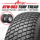 Antego 25x12-12 Turf Rear Wheel Assemblies, Set of 2, Dixie Chopper 400746-7