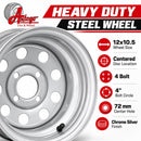 Antego 25x12-12 Turf Rear Wheel Assemblies, Set of 2, Dixie Chopper 400746-3