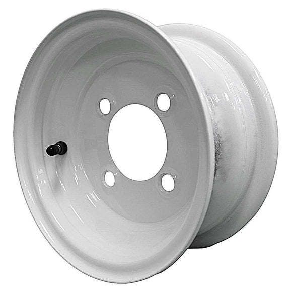 Antego bare 8x3.75 white trailer wheel with 4-lug 4 inches pattern and 2.83 inches bore, 2-pack listing